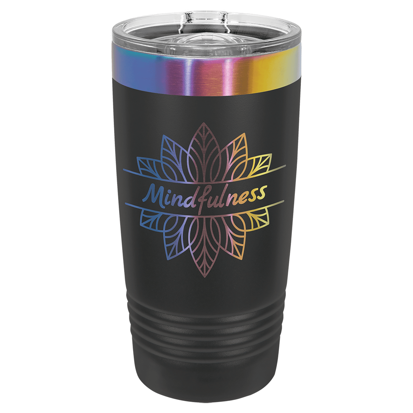 Custom Polar Camel® 20 oz Prismatic Effect ION - Plated Tumbler with Slider Lid - Etchified - Polar Camel - LTM7295