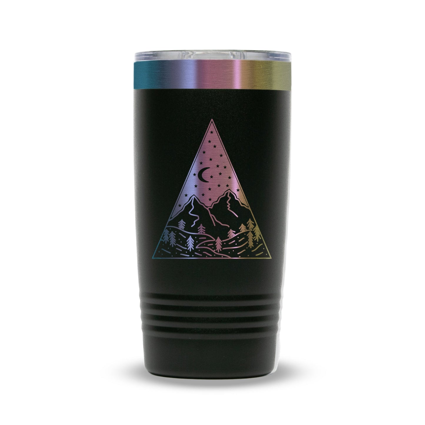 Custom Polar Camel® 20 oz Prismatic Effect ION - Plated Tumbler with Slider Lid - Etchified - Polar Camel - LTM7295