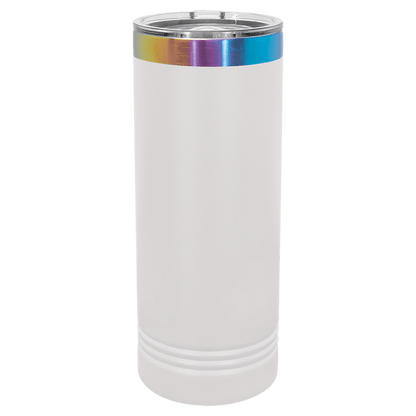 Custom Polar Camel® 22 oz. Prismatic Effect ION - Plated Skinny Tumbler with Slider Lid - Etchified - Polar Camel - LTM7066