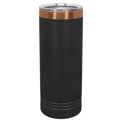 Custom Polar Camel® 22 oz. Rose Gold ION - Plated Skinny Tumbler with Slider Lid - Etchified - Polar Camel - LTM7050