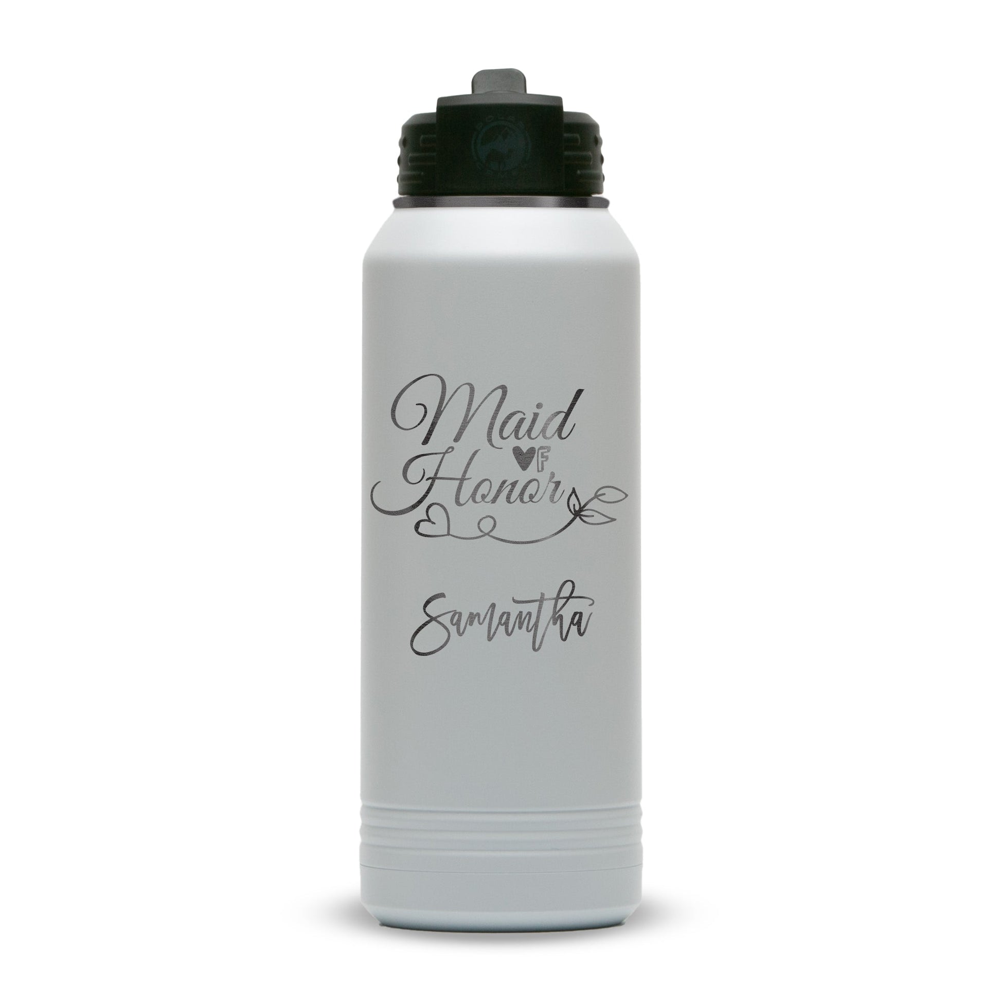 Custom Polar Camel® 32oz Ghost Black ION - Plated Water Bottle - Etchified - Polar Camel - LWB231