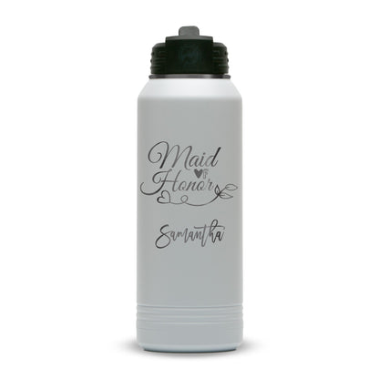 Custom Polar Camel® 32oz Ghost Black ION - Plated Water Bottle - Etchified - Polar Camel - LWB231