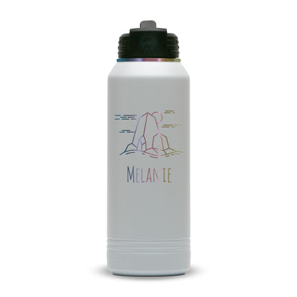 Custom Polar Camel® 32oz Prismatic Effect ION - Plated Water Bottle - Etchified - Polar Camel - LWB251