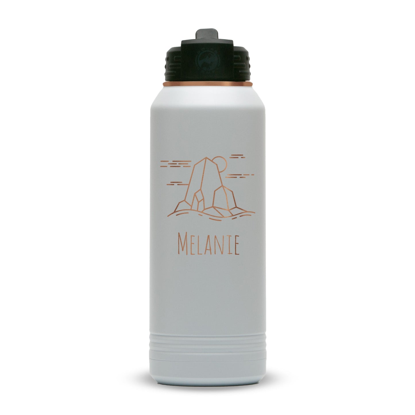 Custom Polar Camel® 32oz Rose Gold ION - Plated Water Bottle - Etchified - Polar Camel - LWB241