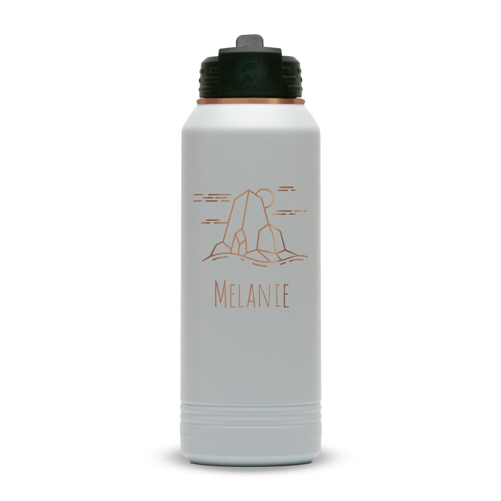 Custom Polar Camel® 32oz Rose Gold ION - Plated Water Bottle - Etchified - Polar Camel - LWB241