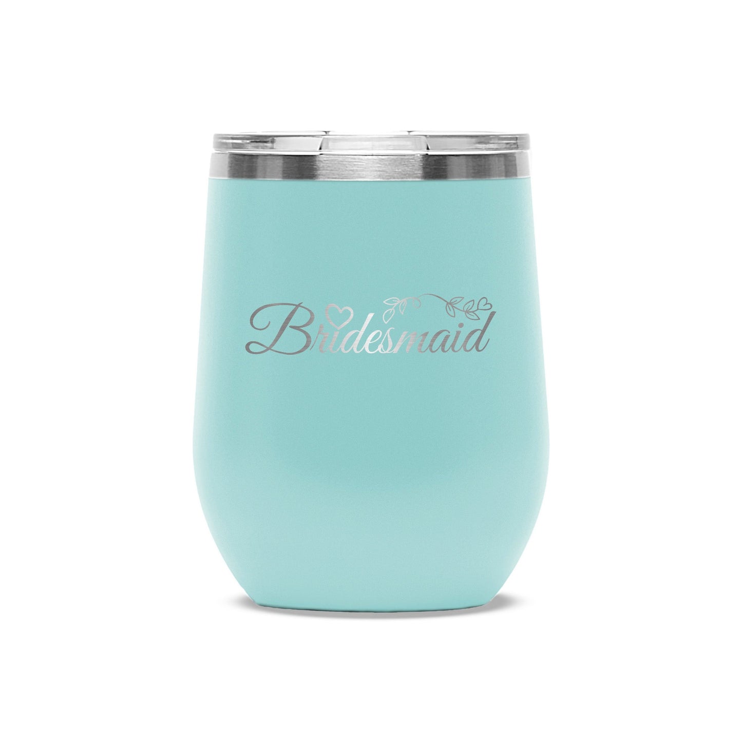 Easy Monogramming - Personalized 12oz Stainless Wine Tumbler with Lid - Mother's Day - Etchified - Polar Camel® - LTM856