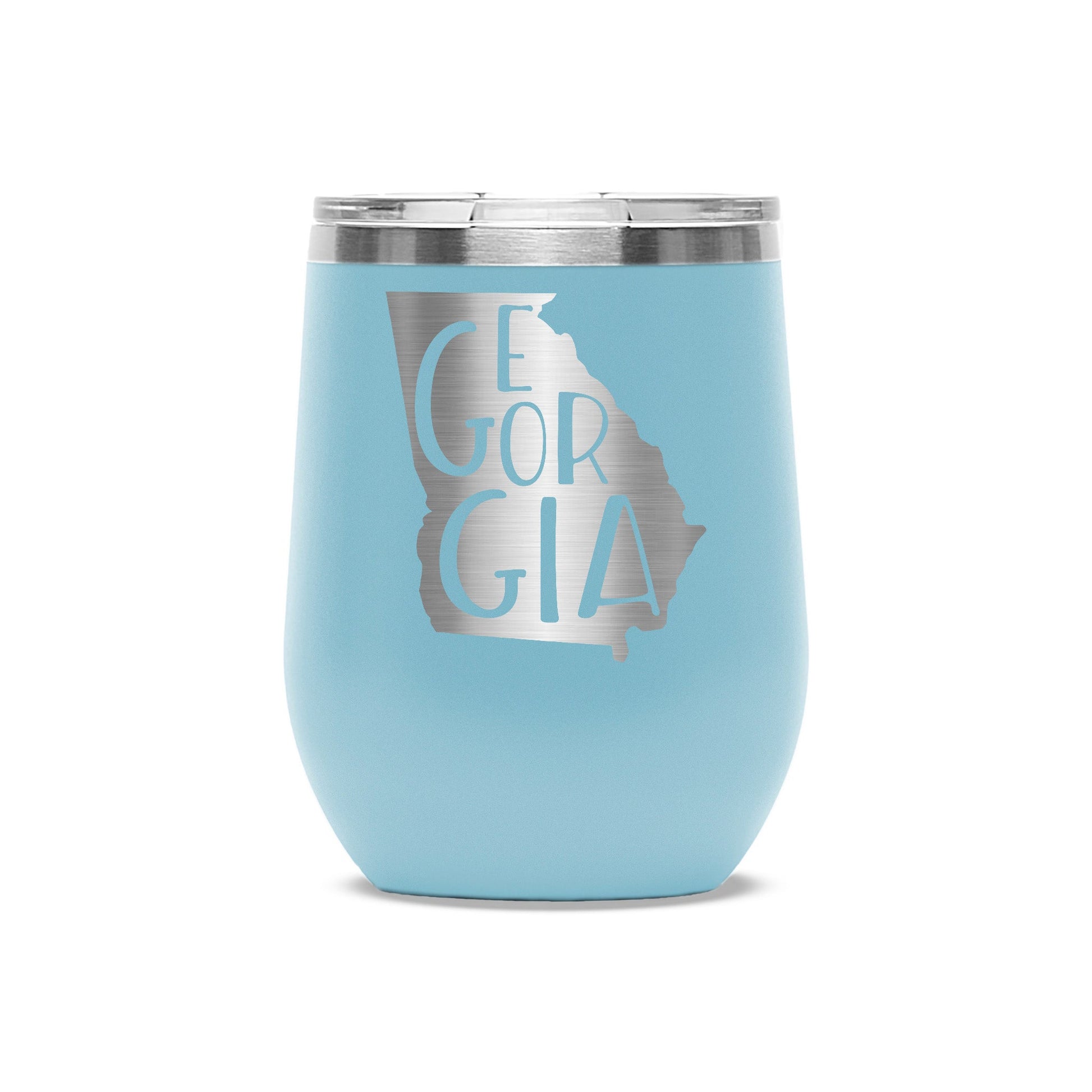 Easy Monogramming - Personalized 12oz Stainless Wine Tumbler with Lid - Mother's Day - Etchified - Polar Camel® - LTM857