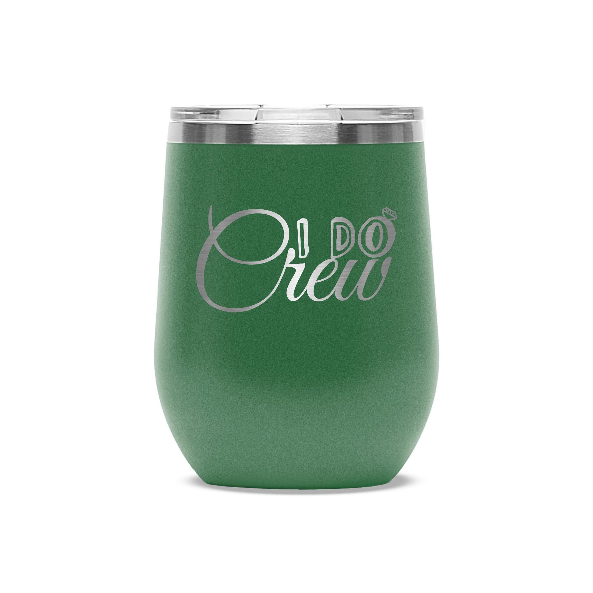 Easy Monogramming - Personalized 12oz Stainless Wine Tumbler with Lid - Mother's Day - Etchified - Polar Camel® - LTM865