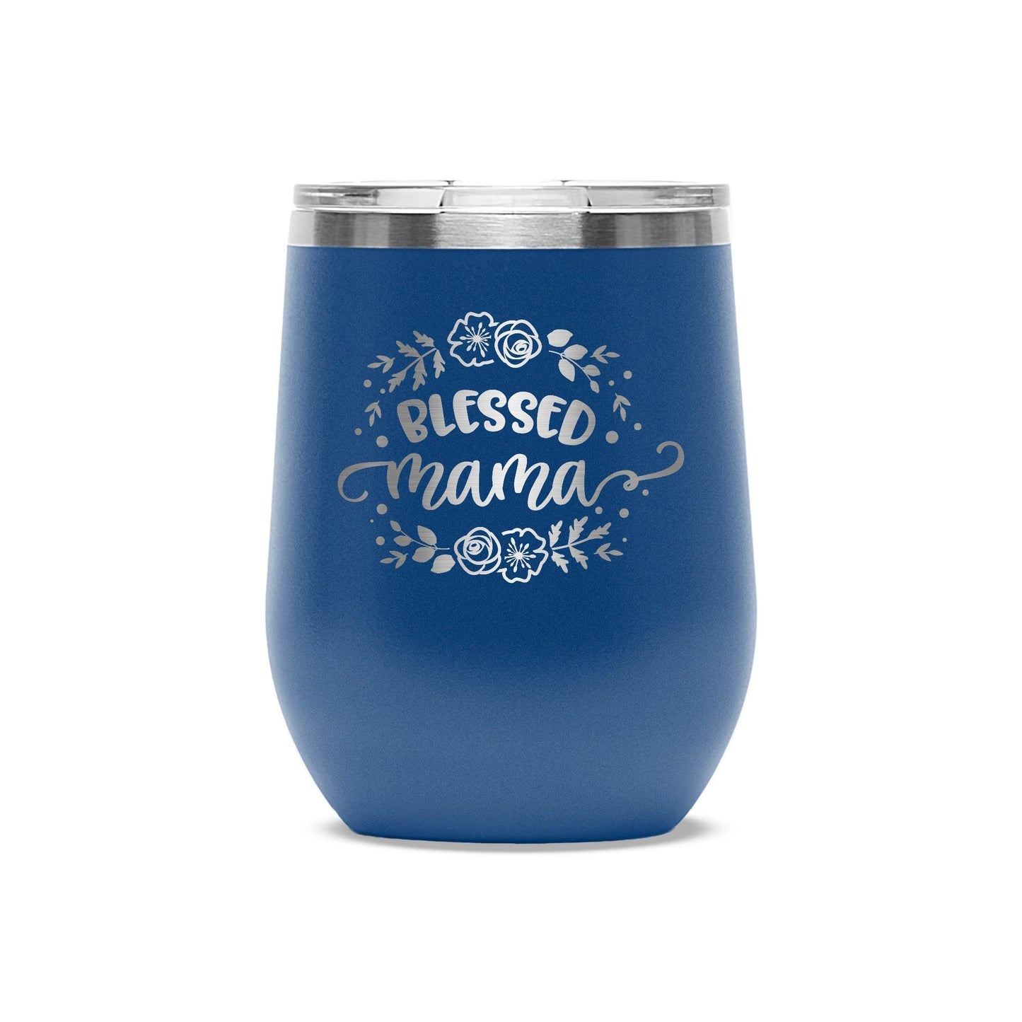 Easy Monogramming - Personalized 12oz Stainless Wine Tumbler with Lid - Valentines Day - Etchified - Polar Camel® - LTM854