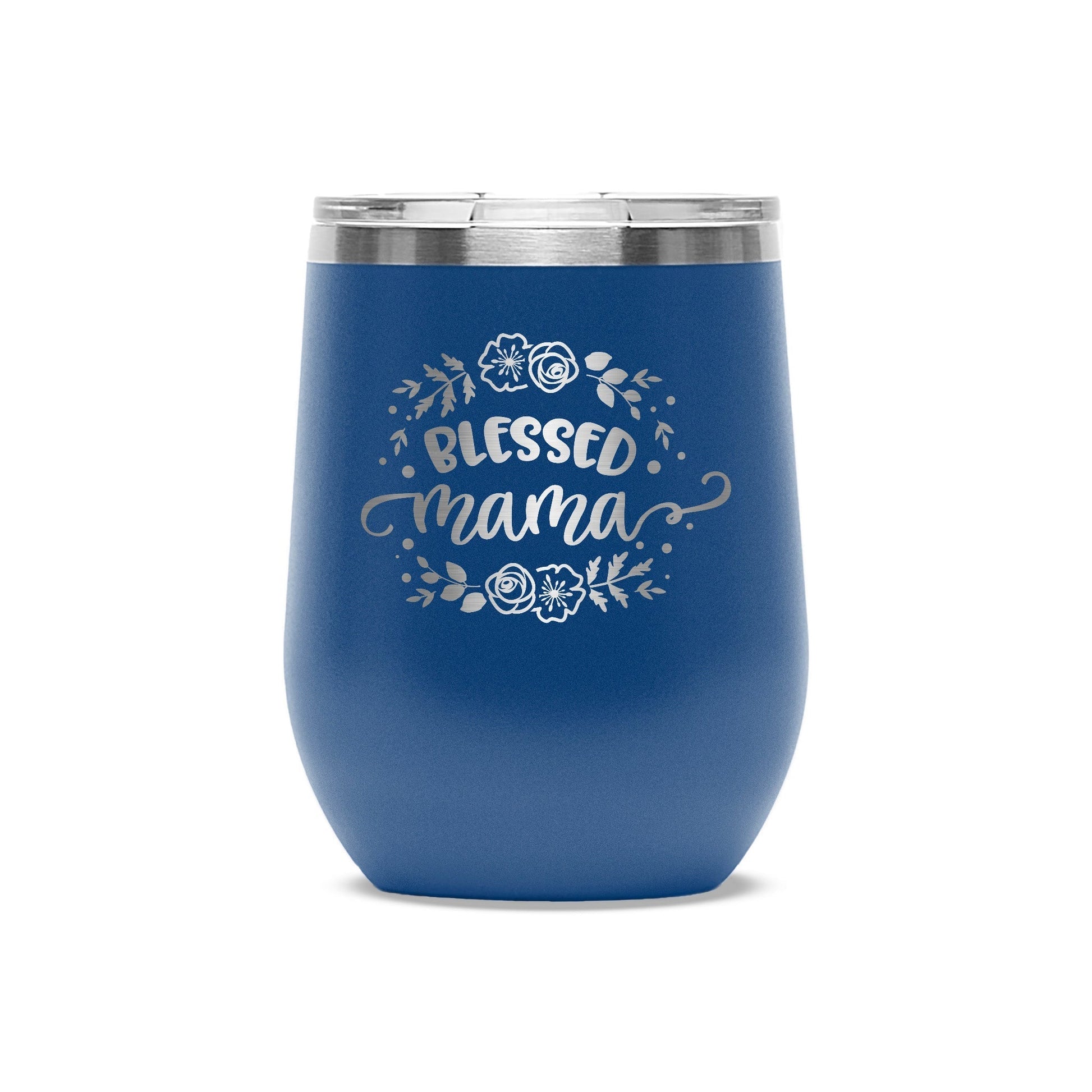 Easy Monogramming - Personalized 12oz Stainless Wine Tumbler with Lid - Valentines Day - Etchified - Polar Camel® - LTM854