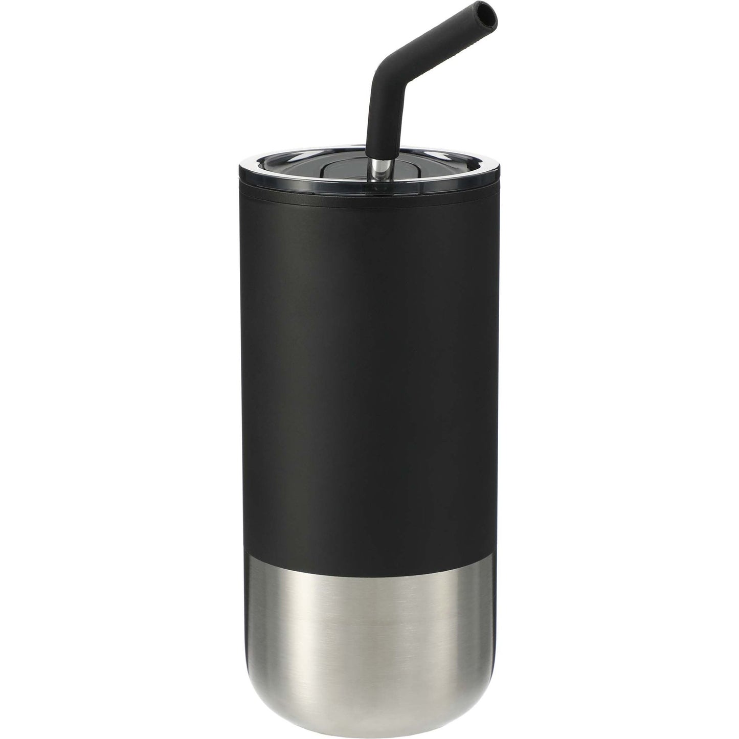 Lagom Insulated 16oz Stainless Steel Tumbler with Straw (MIN 75) - Etchified - Etchified - SM - 6908BK - 2