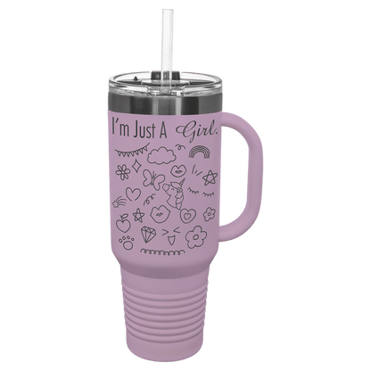 LIMITED EDITION 2025 - Polar Camel® 40 oz. Pastel Ghost Black ION - Plated Travel Mug with Handle & Straw - Etchified - Polar Camel - LTM7432