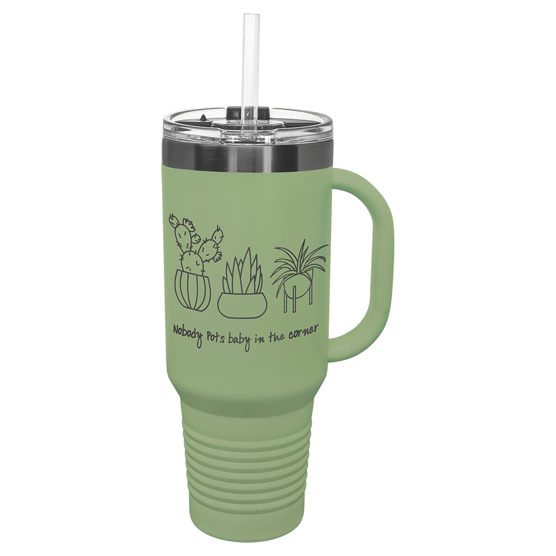 LIMITED EDITION 2025 - Polar Camel® 40 oz. Pastel Ghost Black ION - Plated Travel Mug with Handle & Straw - Etchified - Polar Camel - LTM7433