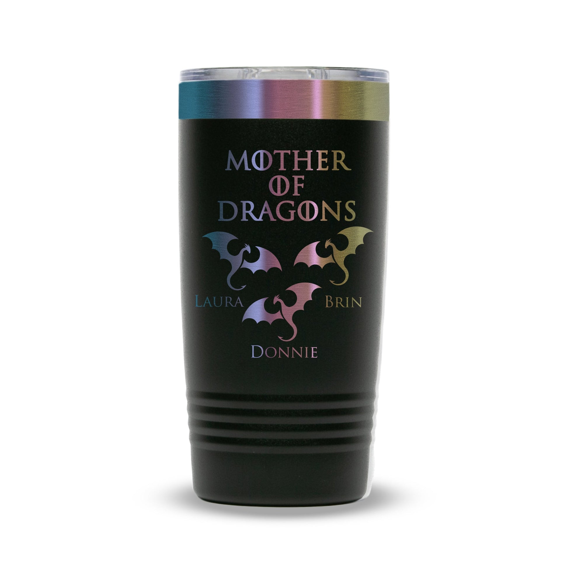 Mother of Dragons Polar Camel® 20 oz Prismatic ION - Plated Tumbler with Slider Lid - Etchified - Polar Camel - LTM7295