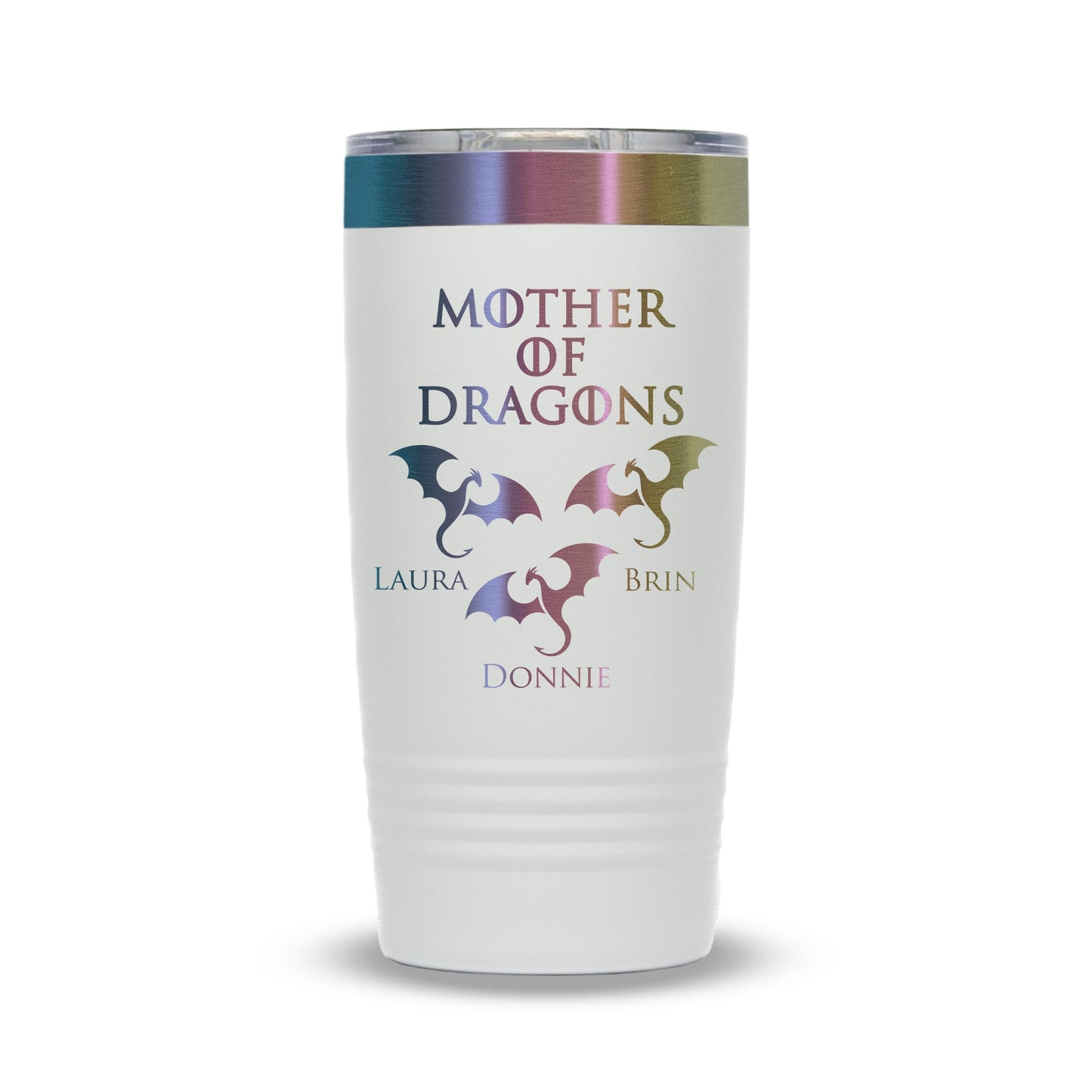 Mother of Dragons Polar Camel® 20 oz Prismatic ION - Plated Tumbler with Slider Lid - Etchified - Polar Camel - LTM7296