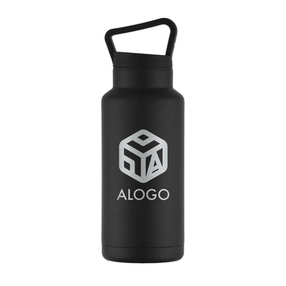 Personalized 36oz Stainless Steel Insulated Water Bottle - Etchified-Etchified-BTL129BLACK