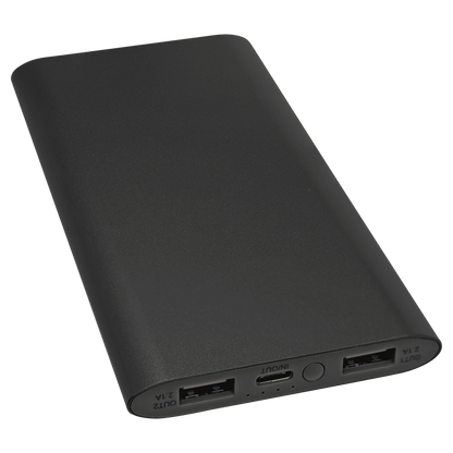 Personalized 8000mAh Power Bank & Wireless Charger with USB - C Cord - Etchified - Etchified - PWR802C