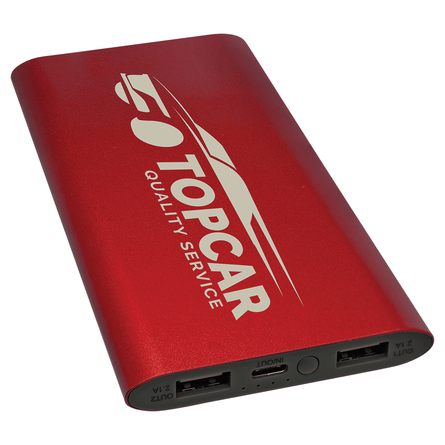 Personalized 8000mAh Power Bank & Wireless Charger with USB - C Cord - Etchified - Etchified - PWR802C