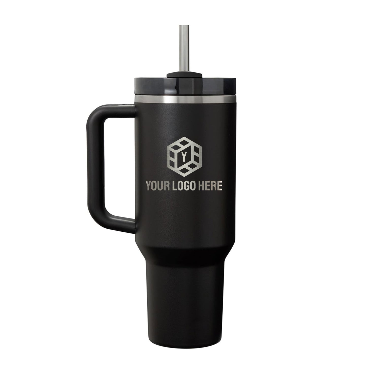 Personalized STANLEY® Quencher H2.0 FlowState™ Tumbler - 40 oz - Etchified-STANLEY®-1603-01BK