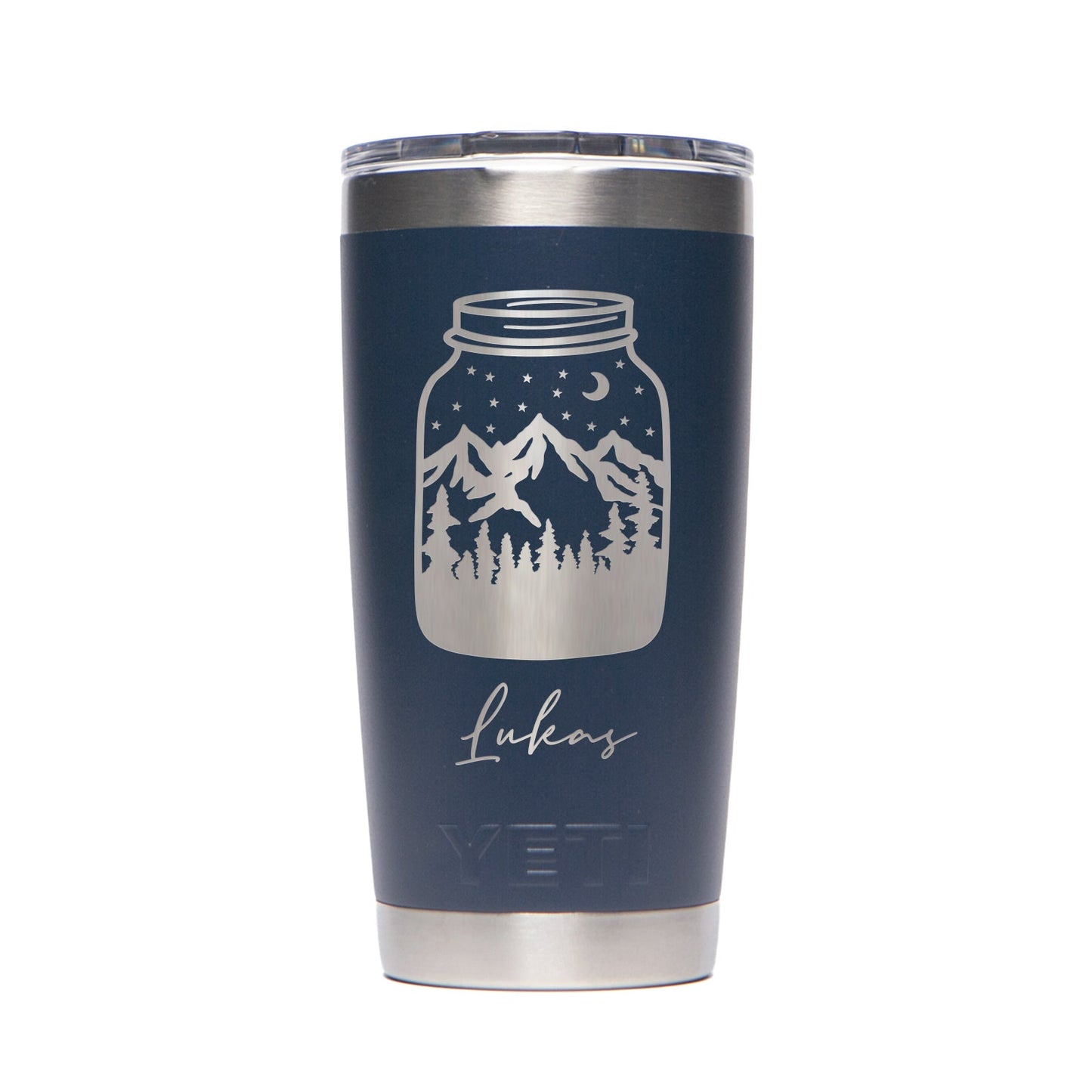 Personalized YETI® Rambler® 20 oz Tumbler - Etchified - YETI® - YRAM20NAVY