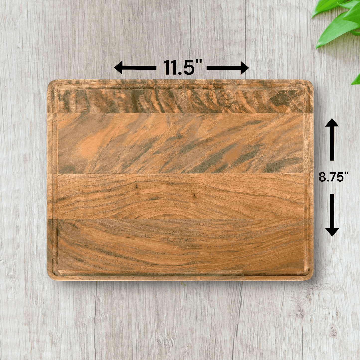 Walnut Charcuterie / Cutting Board - 8.75"x11.5" Rectangle with Juice Groove - Etchified - Etchified - GFT492