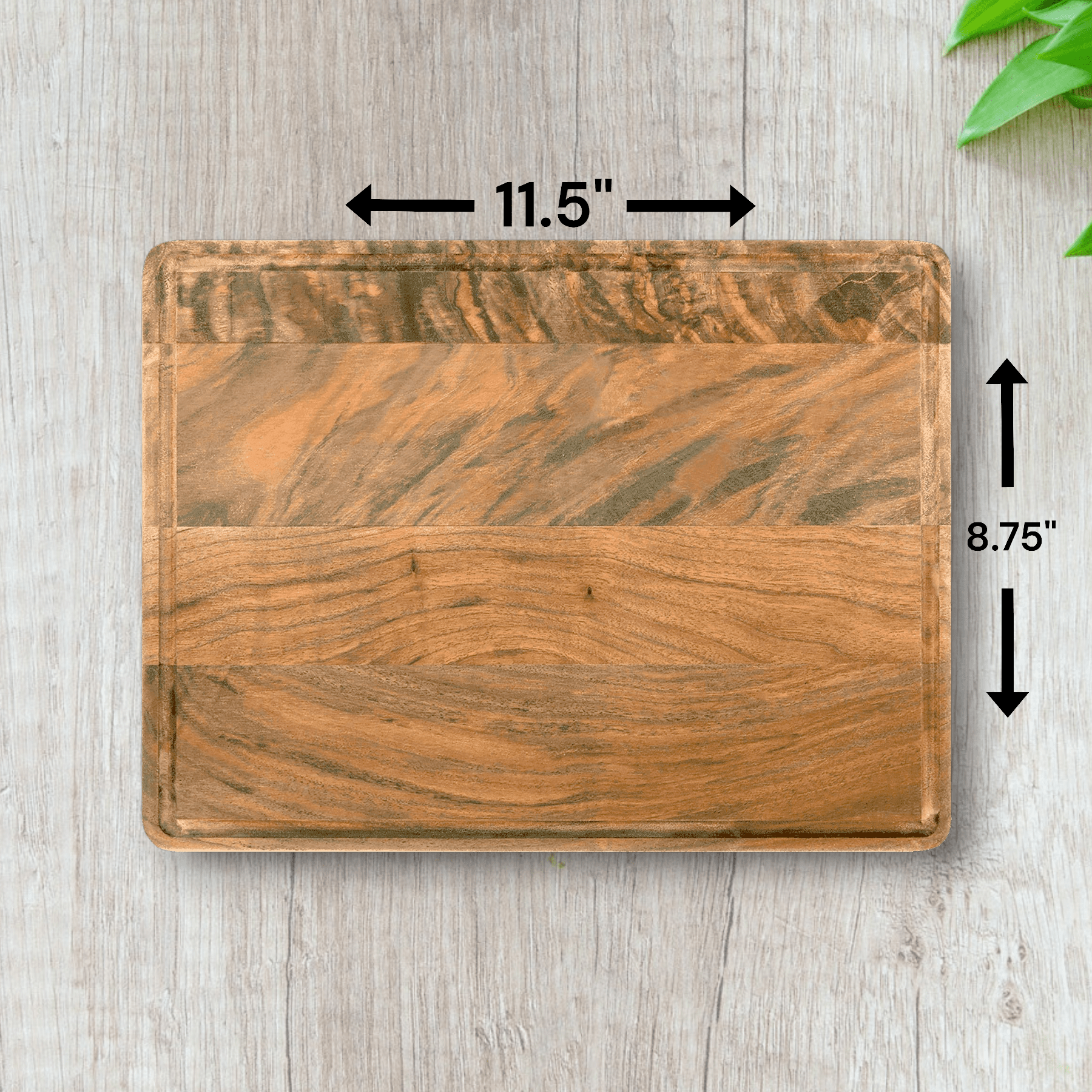 Walnut Charcuterie / Cutting Board - 8.75"x11.5" Rectangle with Juice Groove - Etchified - Etchified - GFT492