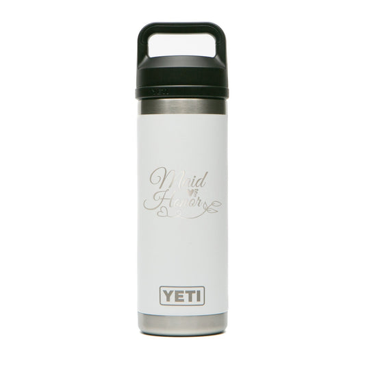 REAL YETI 36 Oz. Laser Engraved Coral Yeti Rambler Bottle With Chug Cap  Personalized Vacuum Insulated YETI 